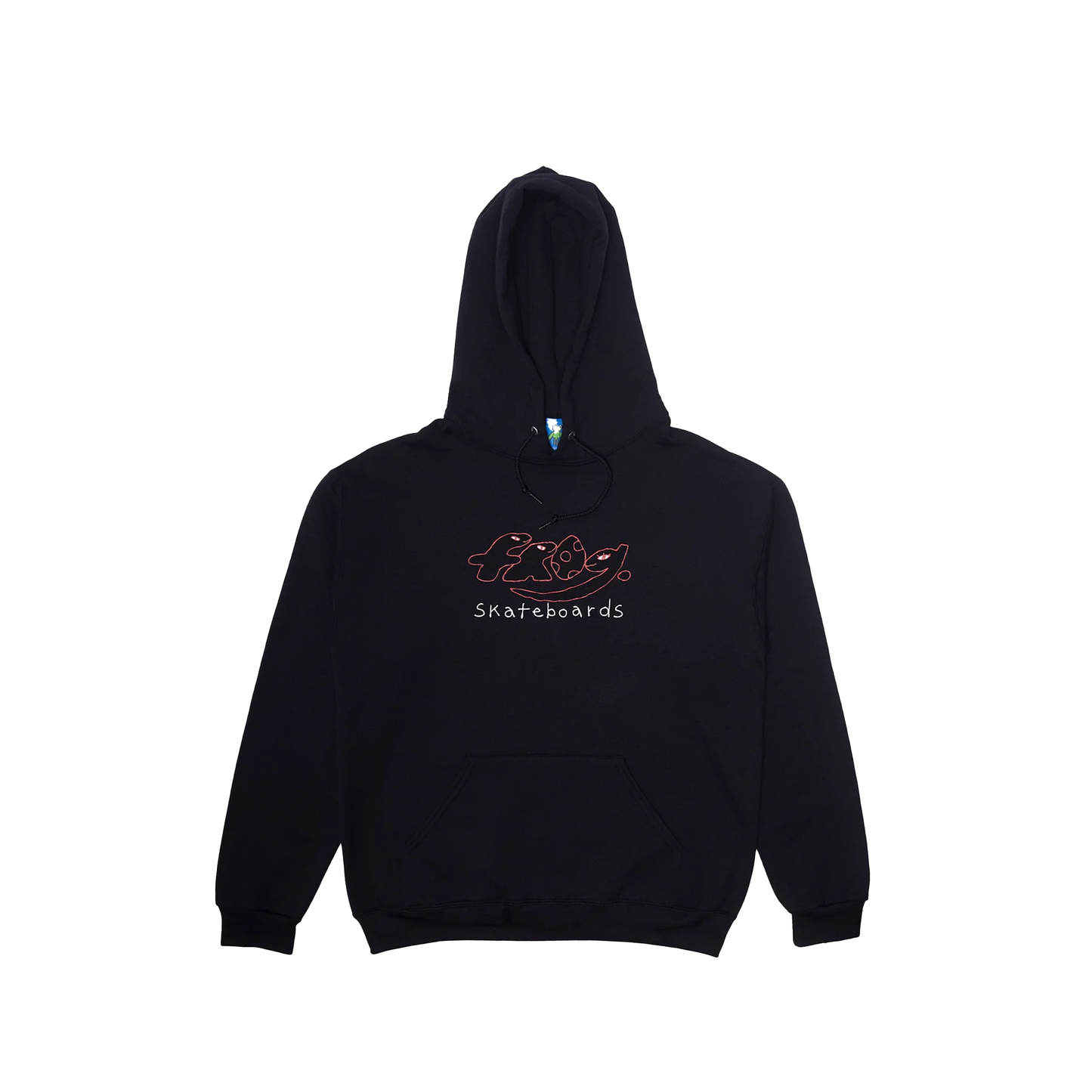 Happy Dirty Frog Hoodie- Black