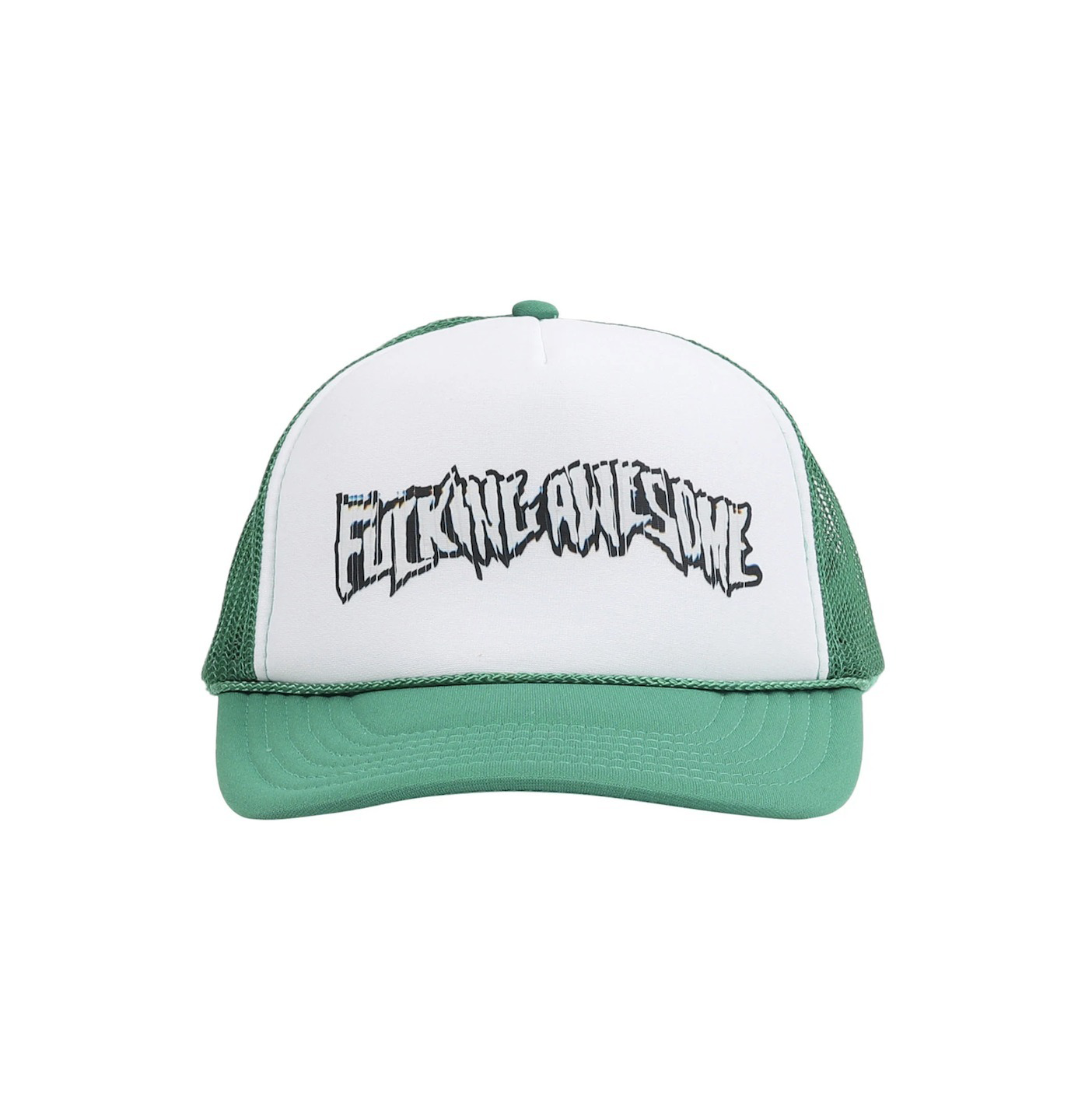 Scanner Warp Stamp Trucker Hat- Kelly Green