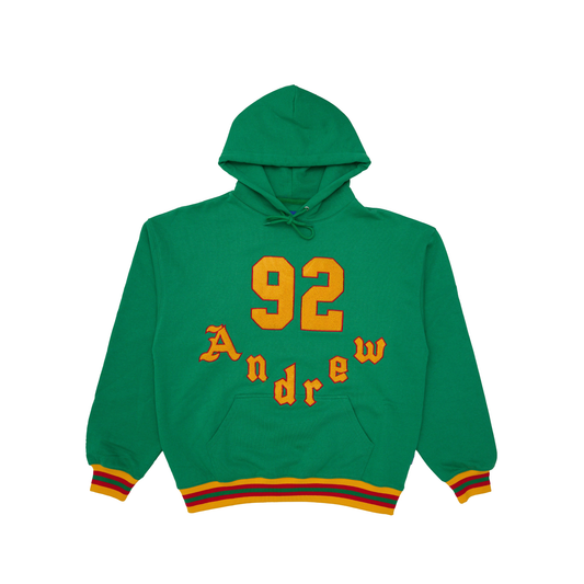 Chevron Chenille Hoodie - Green
