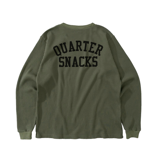 Printed Thermal Longsleeve Tee- Olive