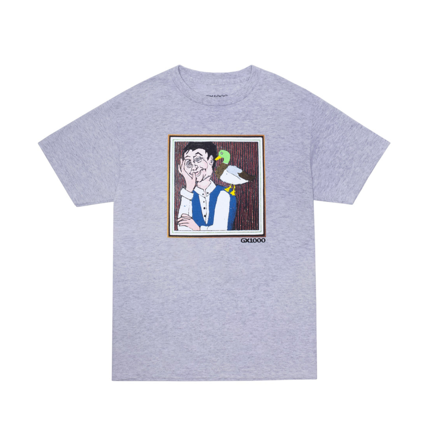 Man With Duck Tee- Grey