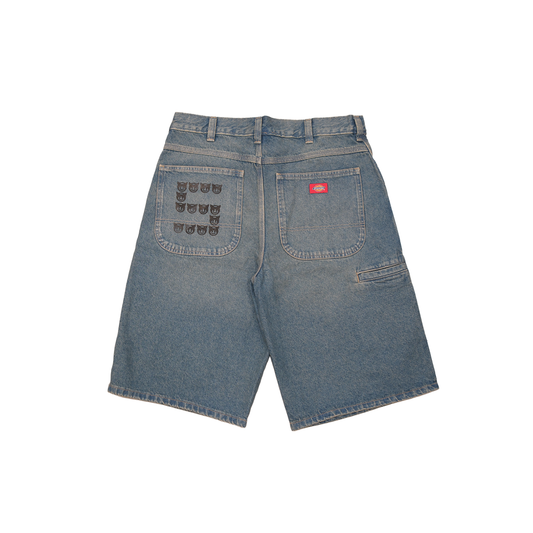 Sister EMOJI Jorts- Washed Blue
