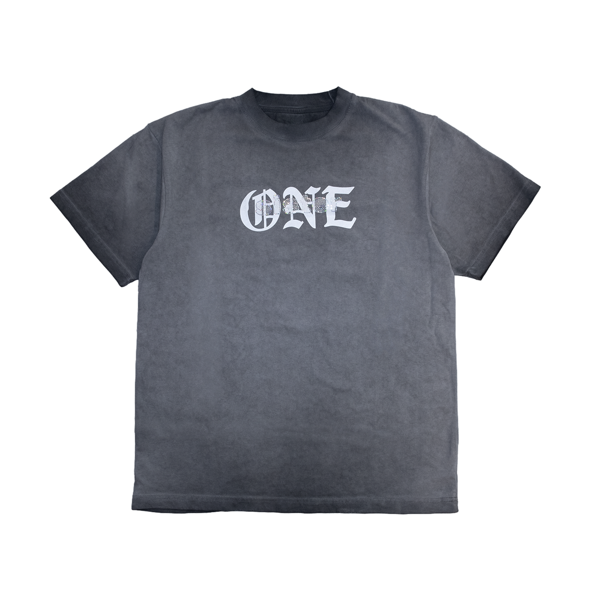 One Year Sparkle Tee- Oil Black