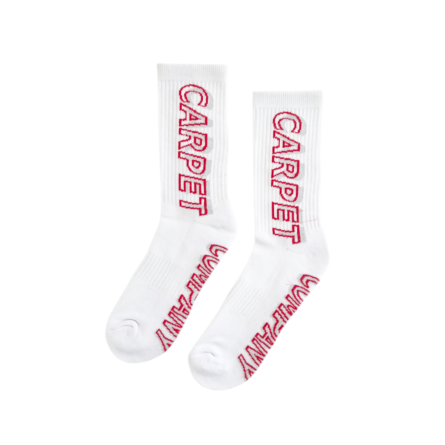 Misprint Sock- Red/Silver