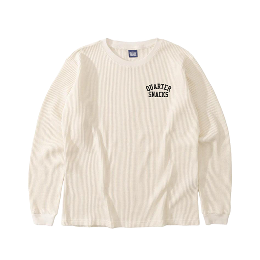Printed Thermal Longsleeve Tee- Bone